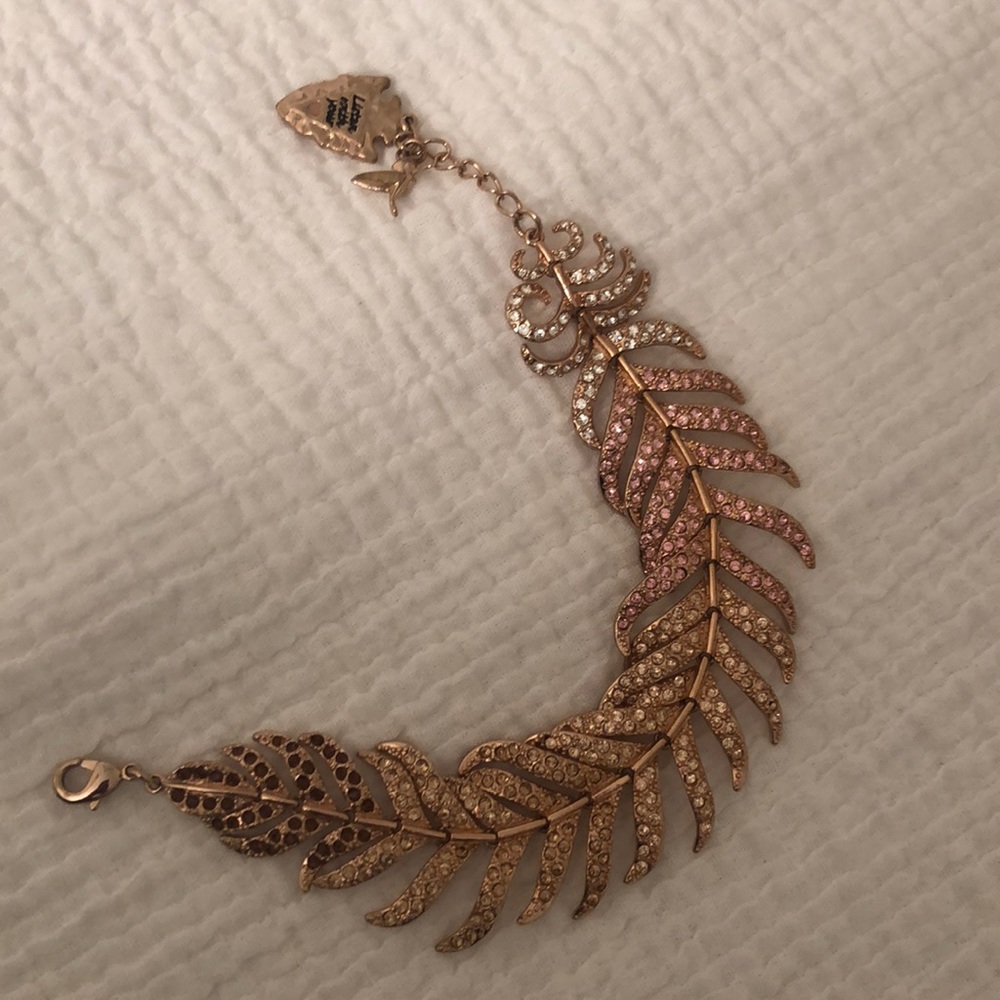 Disney Couture Pocahontas Feather Charm Bracelet